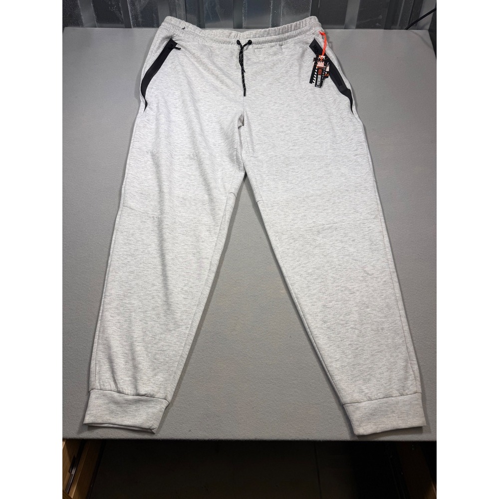 RGSTR Premium Tech Mens Joggers Light Grey Heather Size 5X NWT